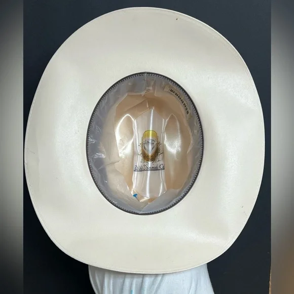 Sombrero White Diamonds 100X Estilo Sinaloa San Judas 7 1/8 - Western Cowboy Hat